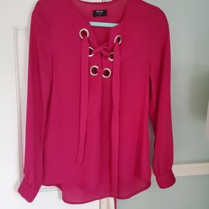 Nasty gal pink shirt